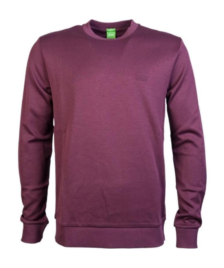 HUGO BOSS Embroidered Logo Pullover In Red Product Image