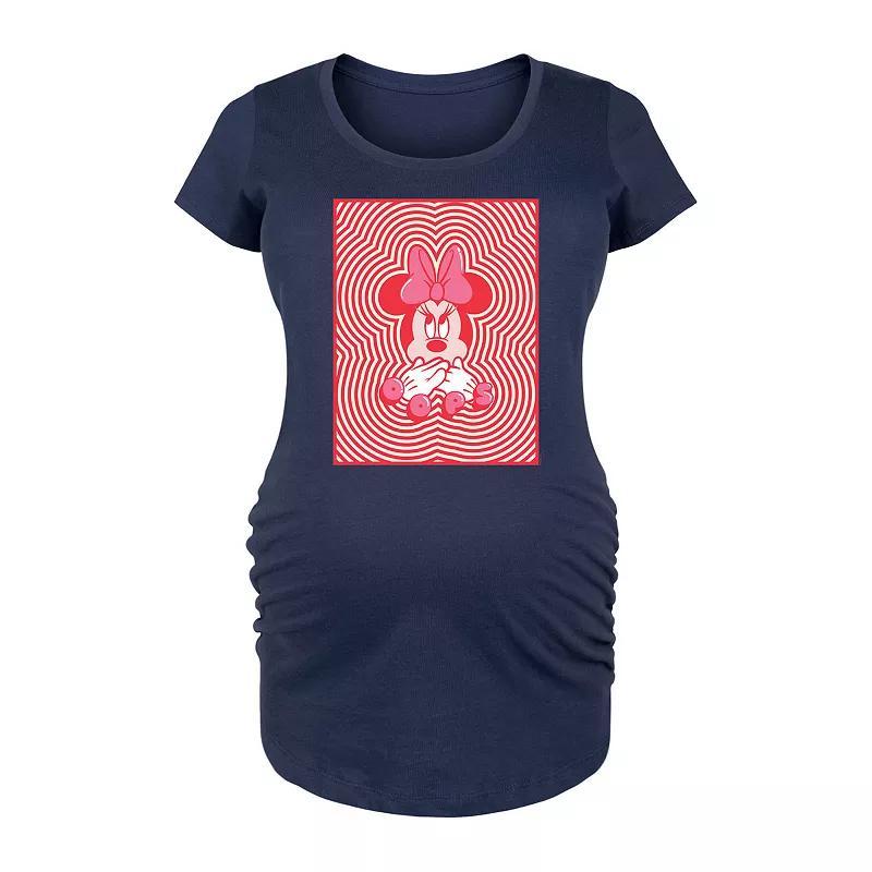 Disneys Minnie Mouse Maternity Oops Graphic Tee, Womens Product Image