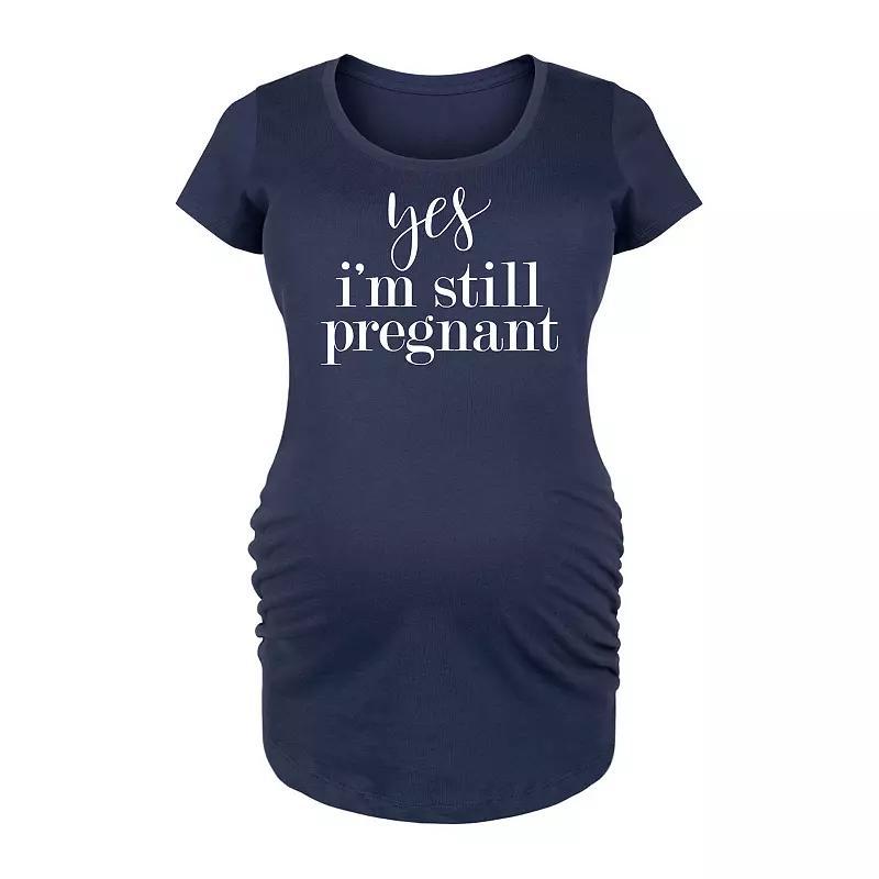 Maternity Pastel Mandala Graphic Tee, Womens Blue Product Image