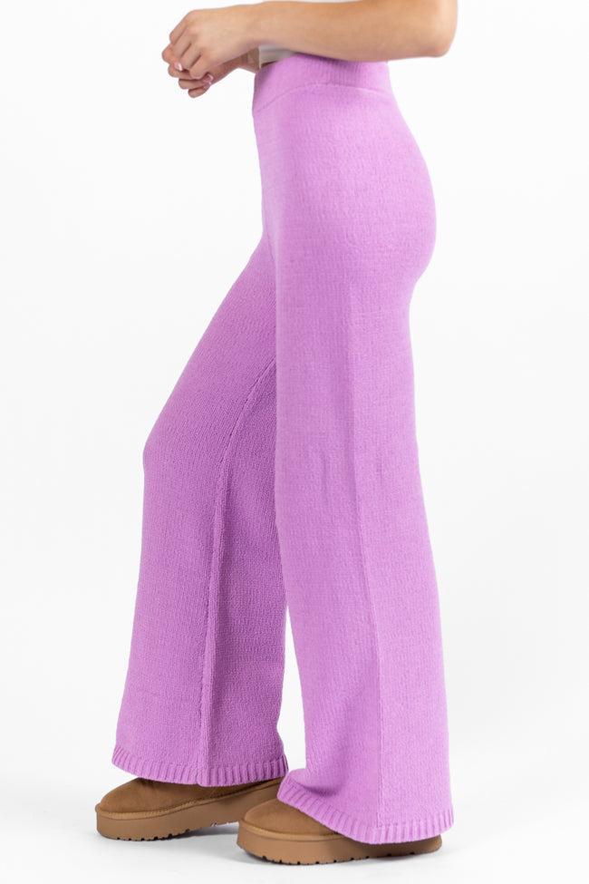 Cozy For Keeps Lavender Lounge Pants FINAL SALE Product Image