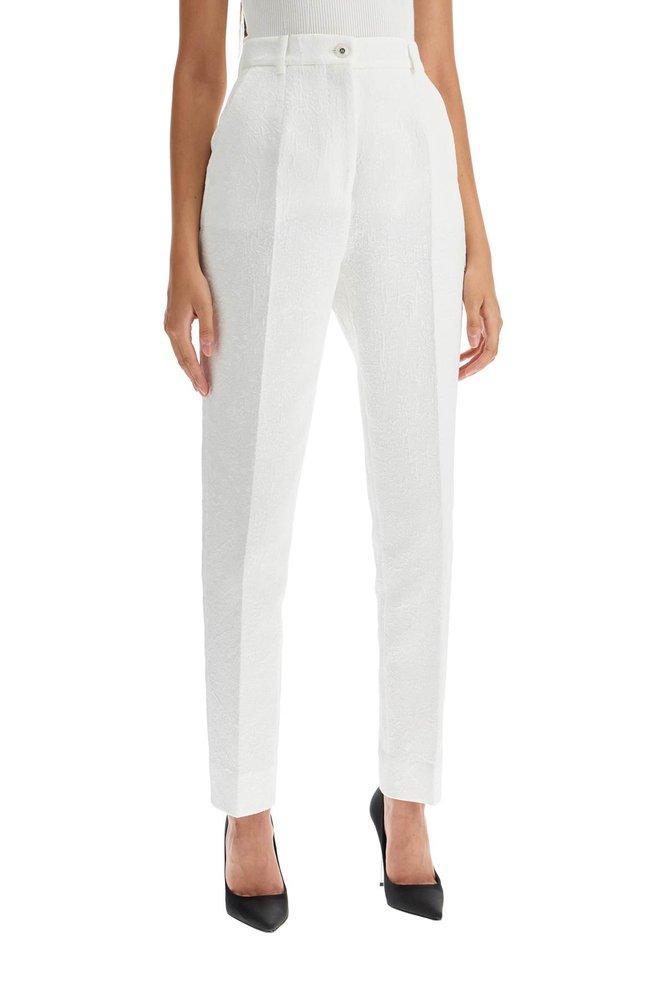 DOLCE & GABBANA Woman Pants Ivory Size 6 Virgin Wool, Polyamide, Elastane In White Product Image
