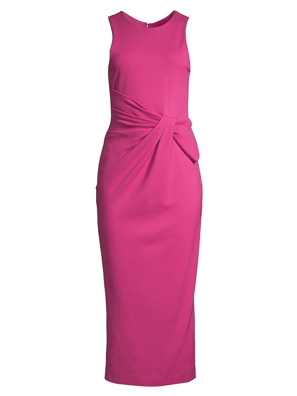 Sleeveless Twist-Front Jersey Midi Dress Product Image