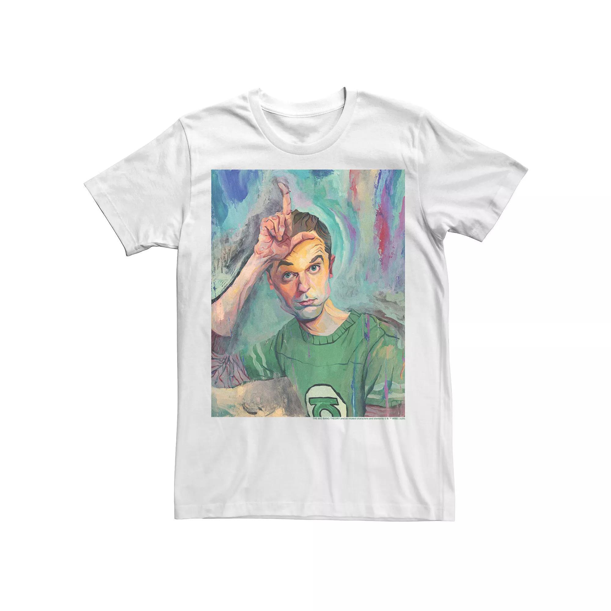 Men's The Big Bang Theory Sheldon Painted Portrait Tee, Size: XXL, White Product Image