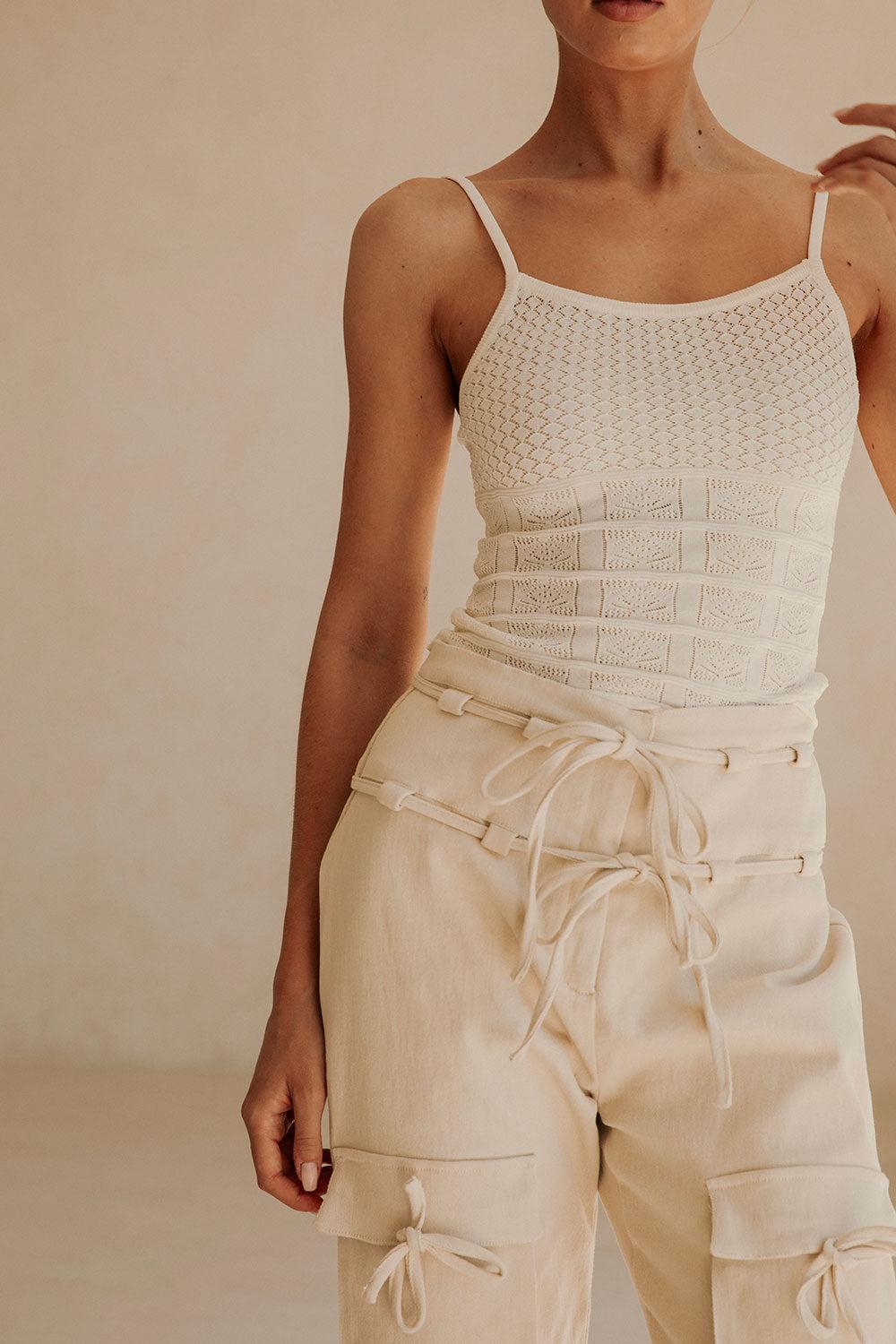 Jaicee Pants - Cream Product Image