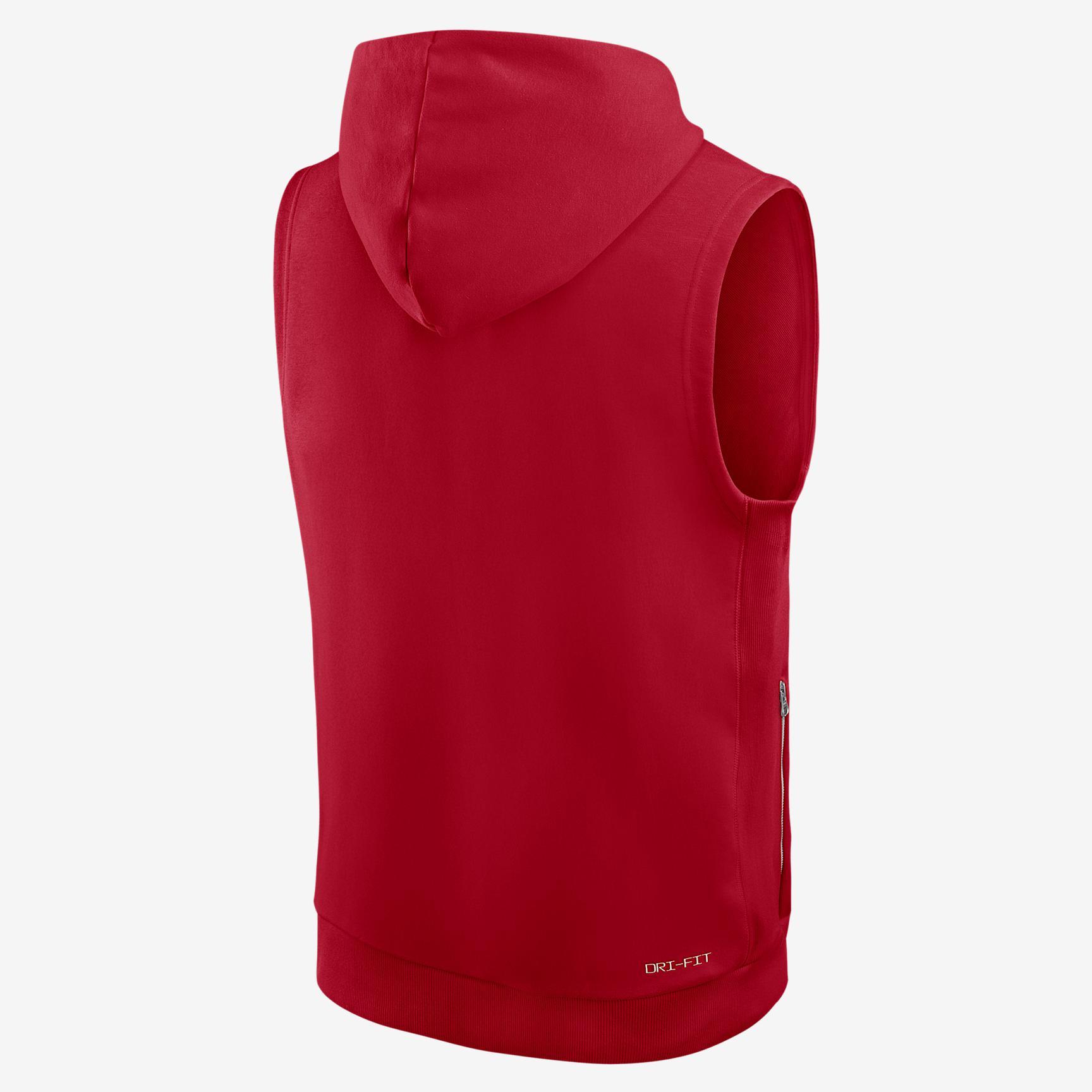 Los Angeles Chargers Sideline Nike Men's Dri-FIT NFL Sleeveless Pullover Hoodie Product Image