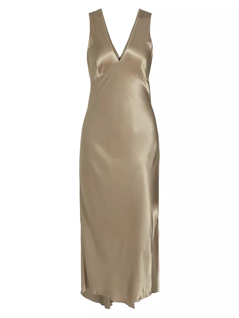 Monique Satin Midi-Dress Product Image