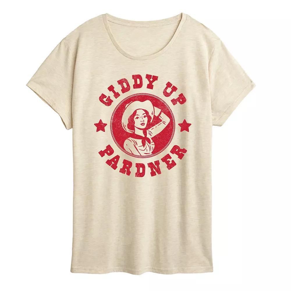 Womens Giddy Up Pardner Graphic Tee Product Image