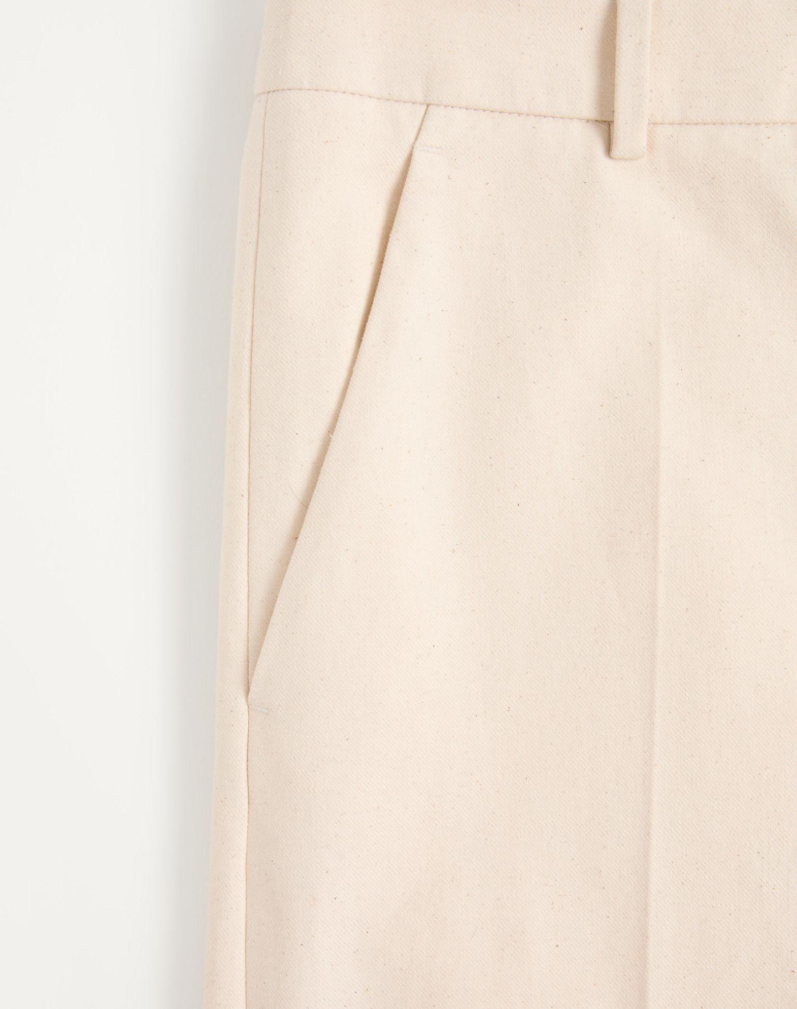 Cuffed Cotton Canvas Pants Product Image
