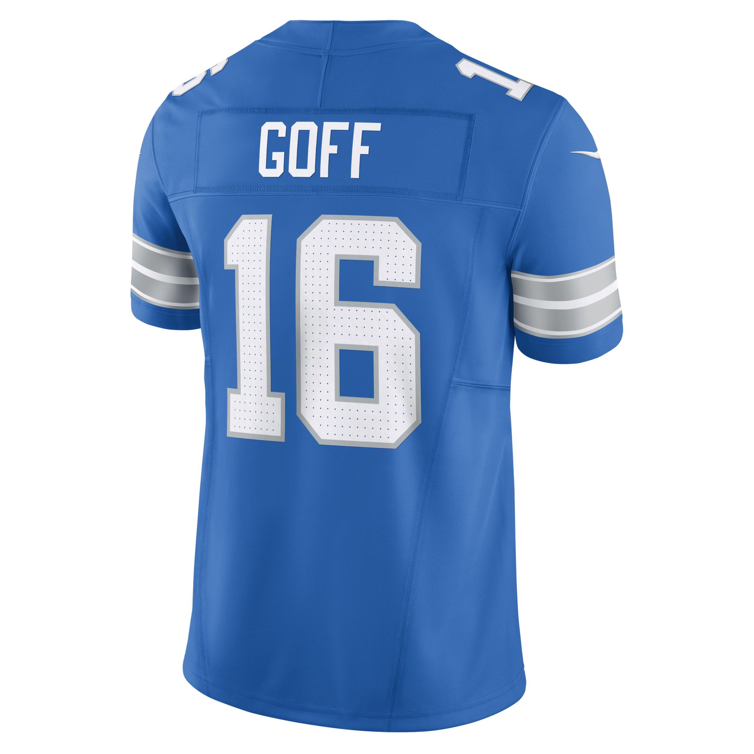 Men's Nike Jared Goff Blue Detroit Lions Vapor F.U.S.E. Limited Jersey, Size: Large Product Image