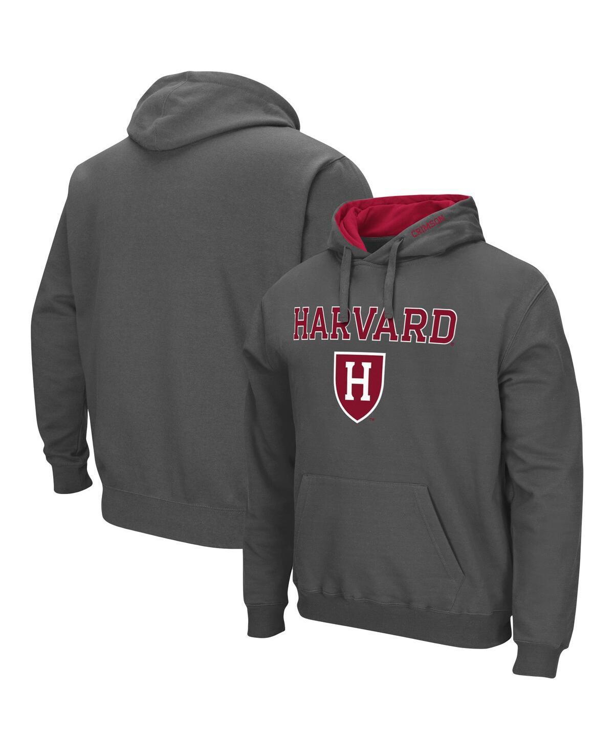 Mens Colosseum Heathered Gray Stanford Cardinal Arch & Logo 3.0 Pullover Hoodie Product Image