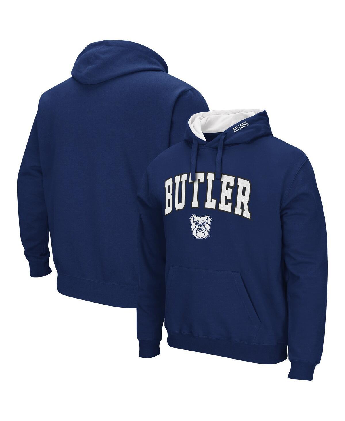 Mens Colosseum White NC State Wolfpack Arch & Logo 3.0 Pullover Hoodie Product Image