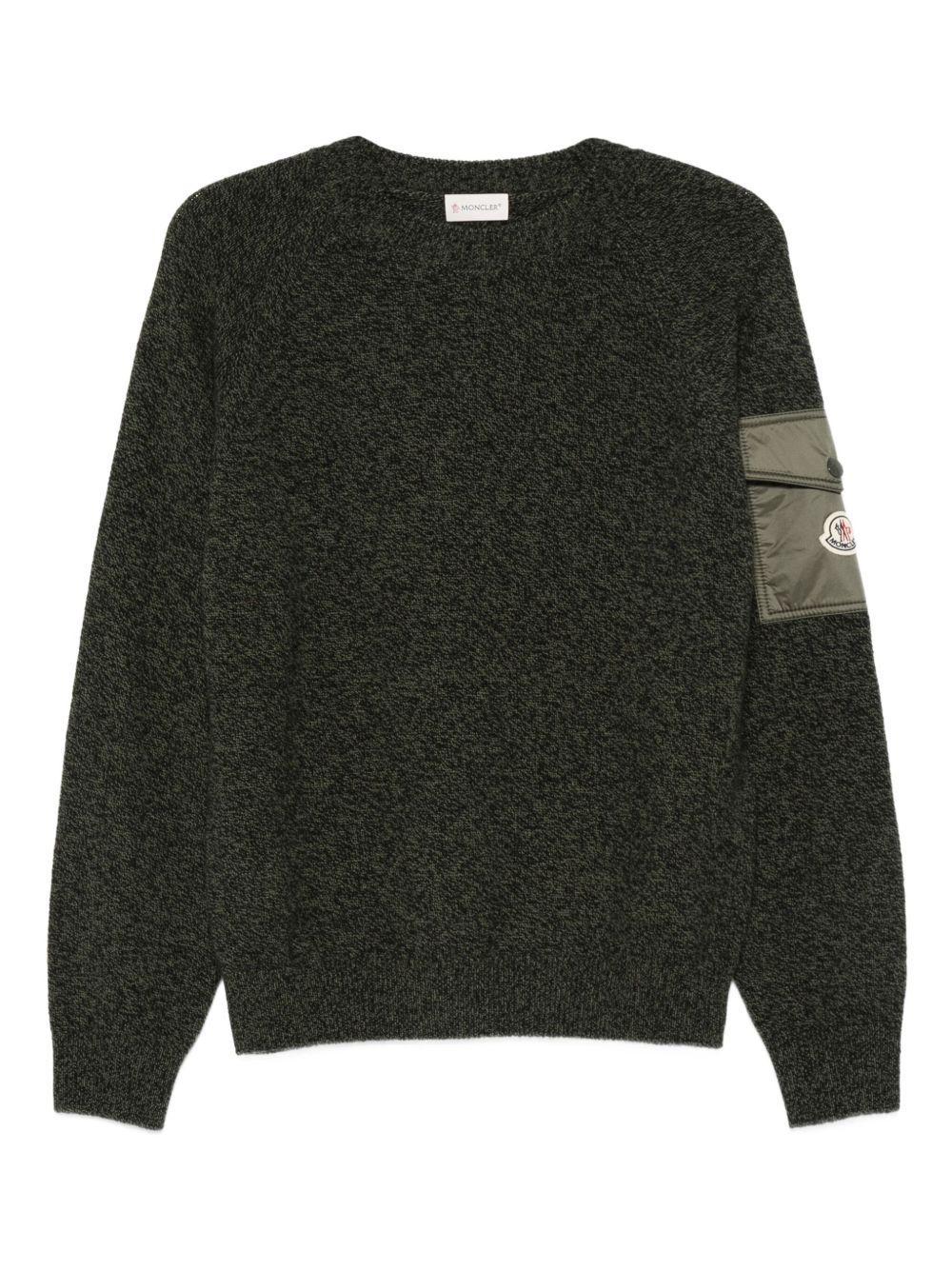 crew neck patch pocket sweater Product Image