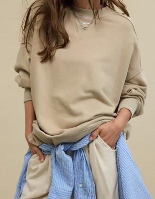 Aerie Big Chill Crew Sweatshirt Product Image