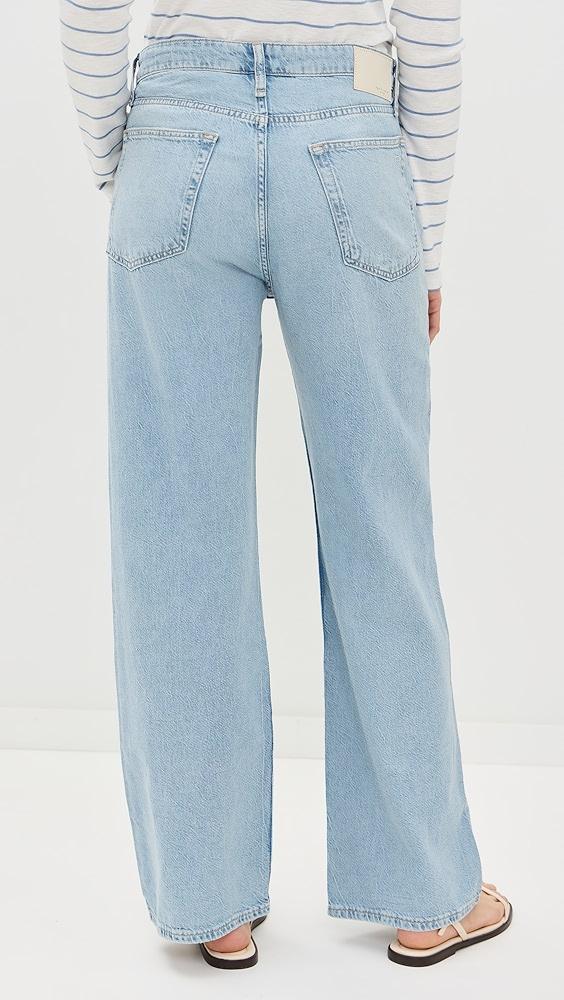 rag & bone Featherweight Logan Wide Leg Jeans | Shopbop Product Image