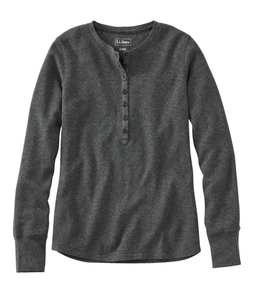 
                            Women's Waffle-Knit Henley
                         Product Image