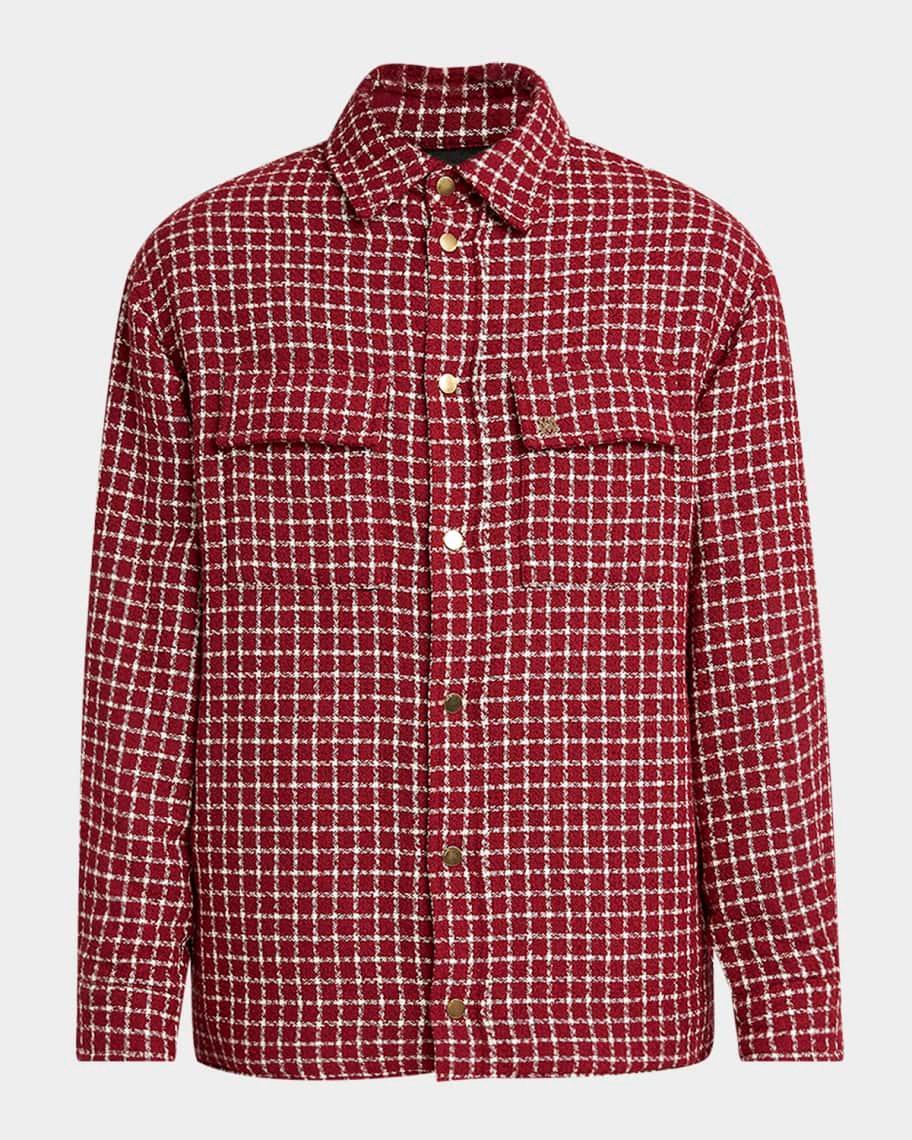 Mens Boucle Padded Overshirt Product Image