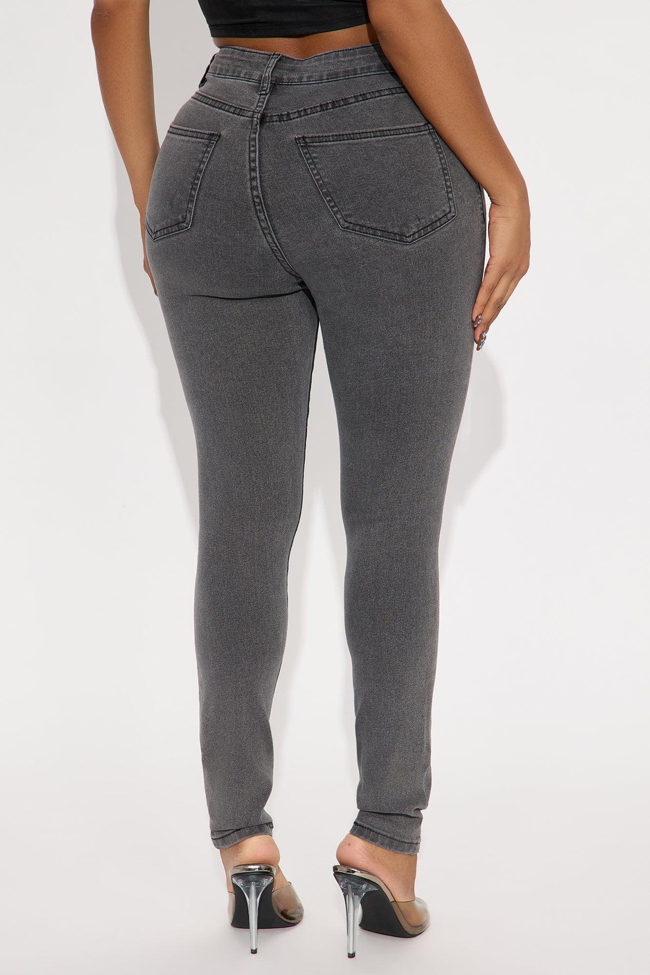 In The Black Skinny Jeans - Charcoal Product Image
