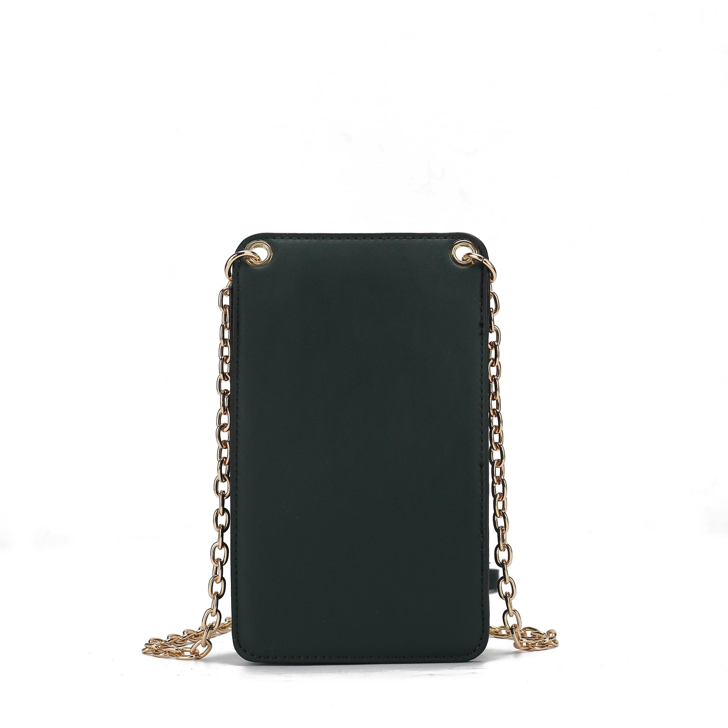 MKF Collection Women's Yael Snake Embossed Vegan Leather Women's Phone Crossbody Handbag Female Product Image