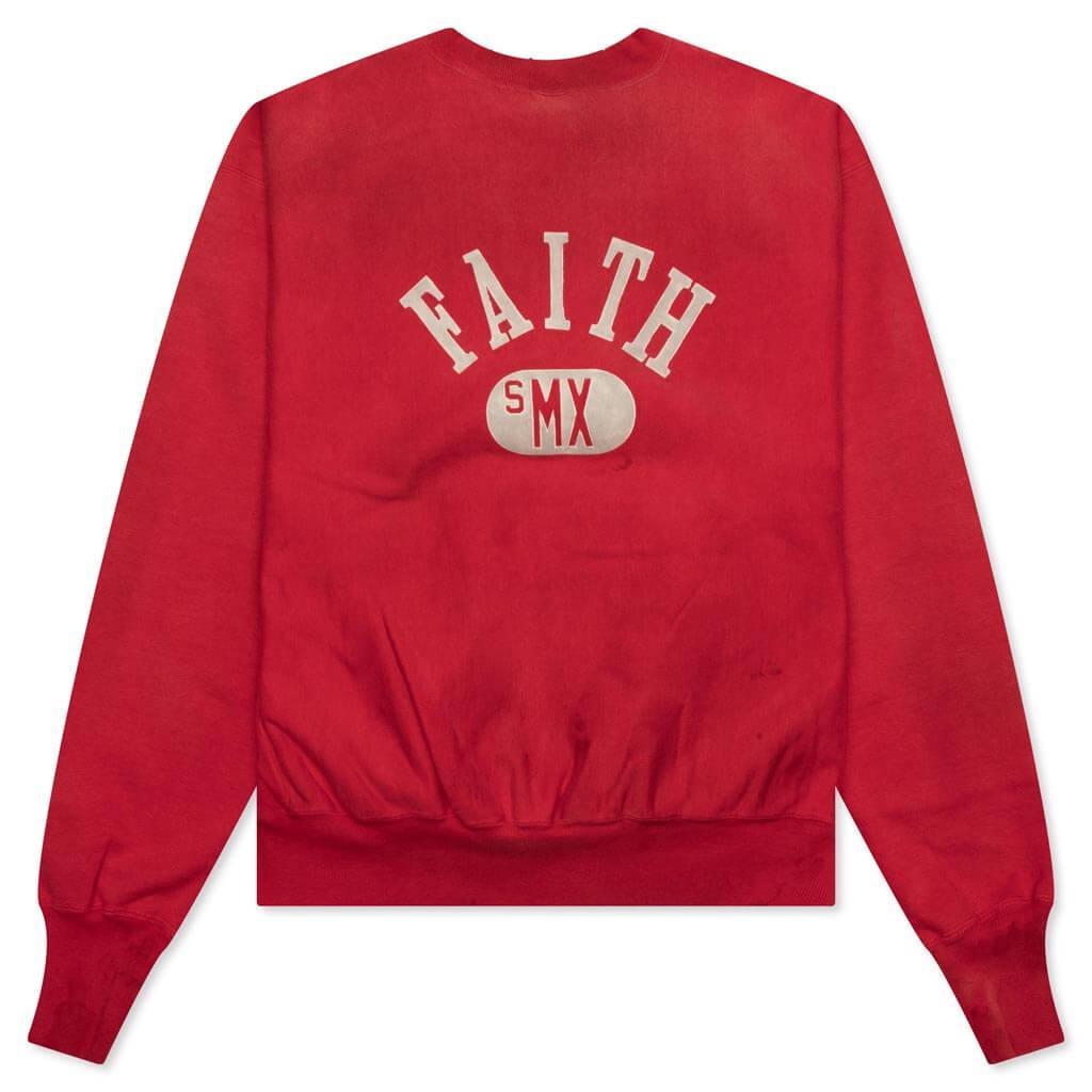 Faith Crew Sweater - Red Male Product Image