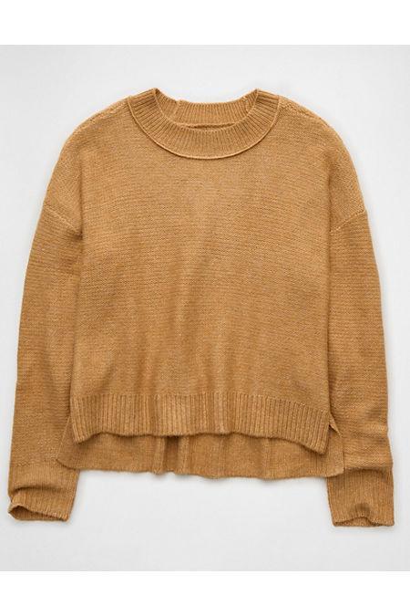 AE Slouchy Cropped Pullover Sweater Womens Product Image