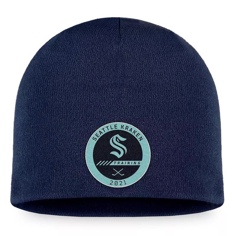 Mens Fanatics Branded Deep Sea Blue Seattle Kraken 2022 Training Camp Authentic Pro Beanie, Krk Blue Product Image