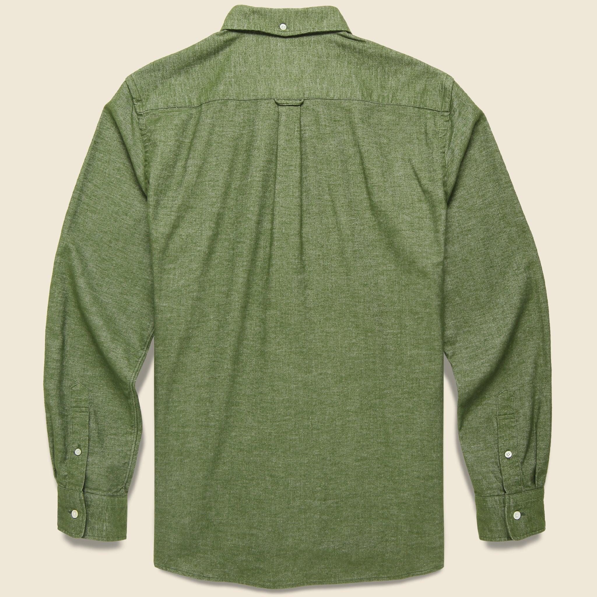 Flannel Shirt - Olive Product Image