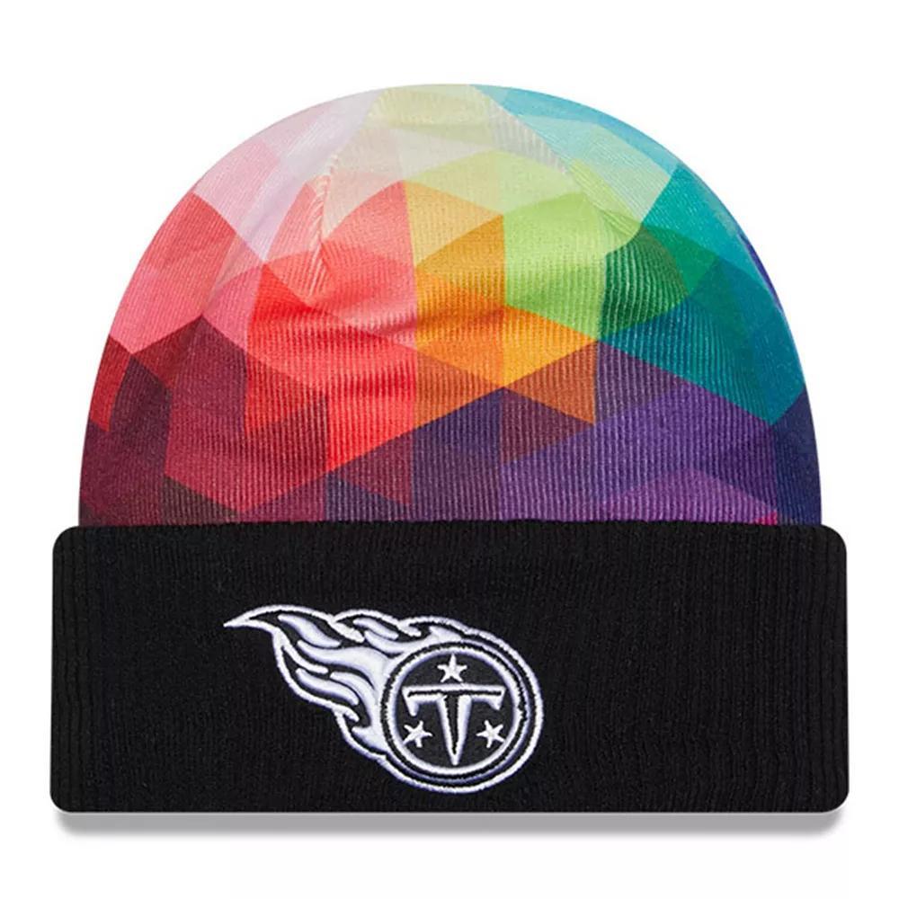 Men's New Era  Black Tennessee Titans 2023 NFL Crucial Catch Cuffed Knit Hat Product Image