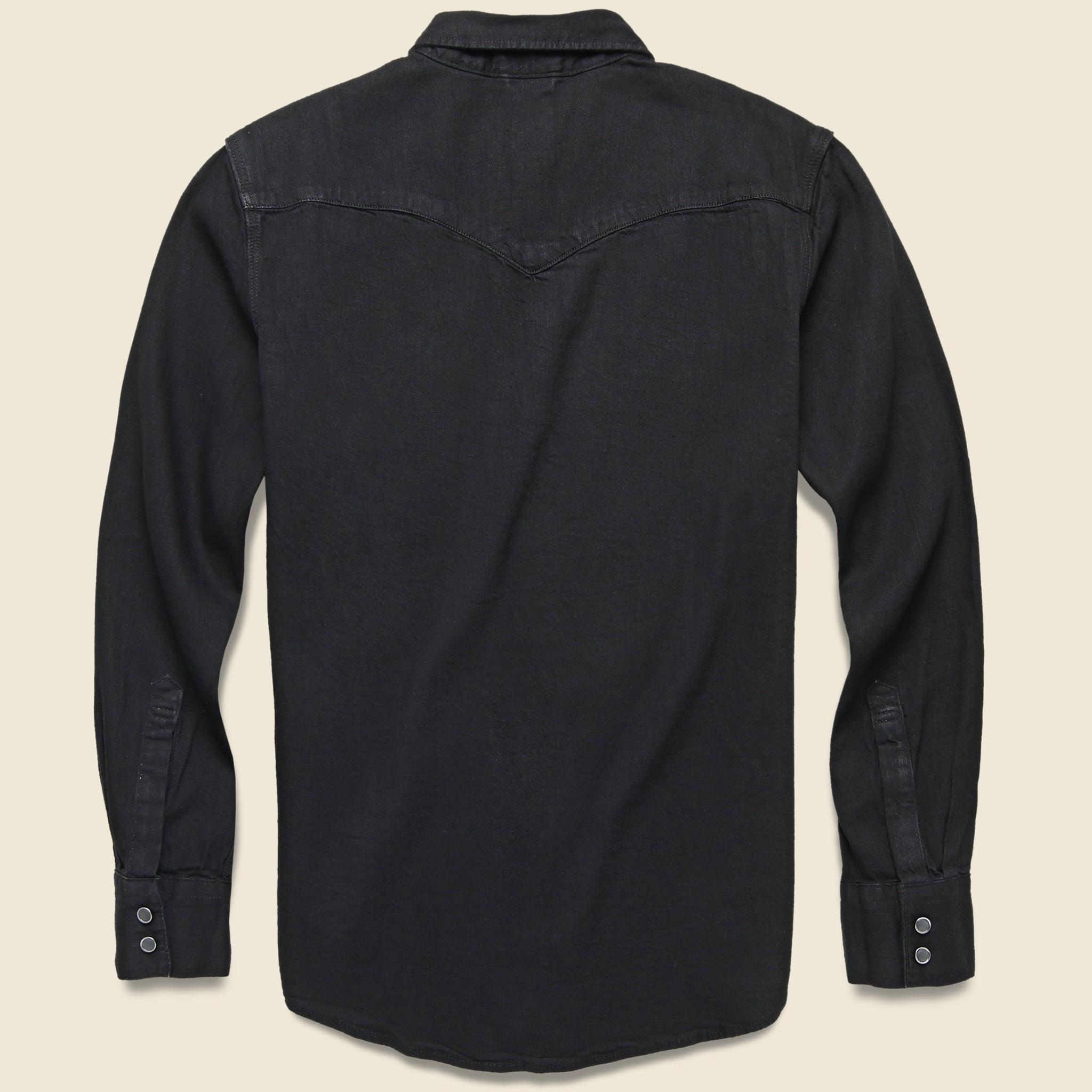Barstow Denim Western Shirt - Marble Black Rinse Product Image