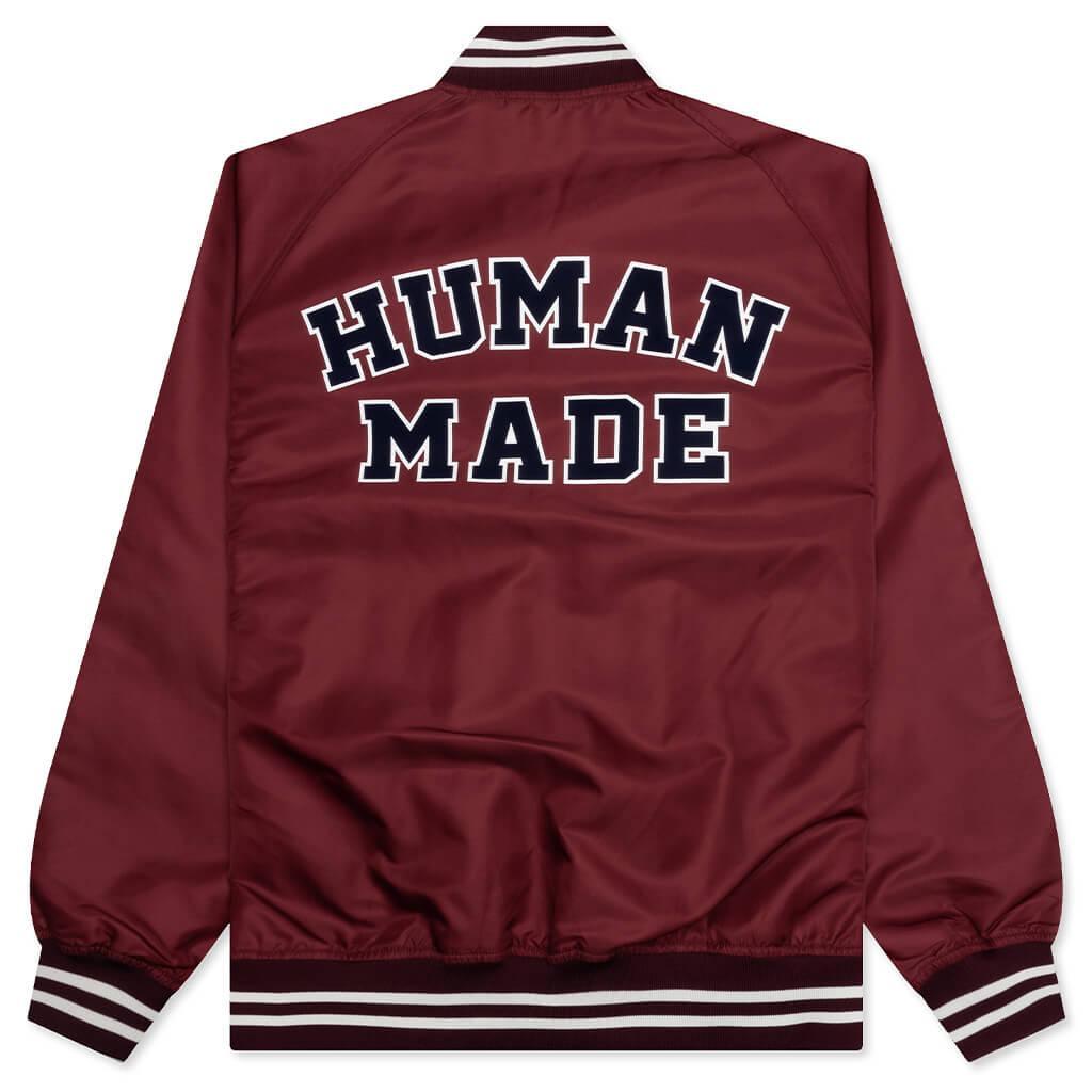 Nylon Stadium Jacket - Burgundy Male Product Image
