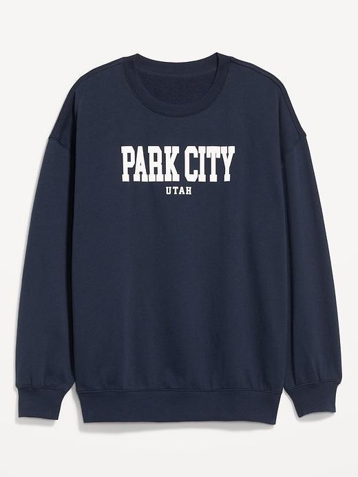 SoComfy Oversized Graphic Sweatshirt Product Image