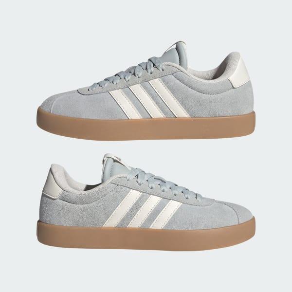 adidas VL Court 3.0 Women's Shoes, Size: 5.5, Gray Off White Gum Product Image