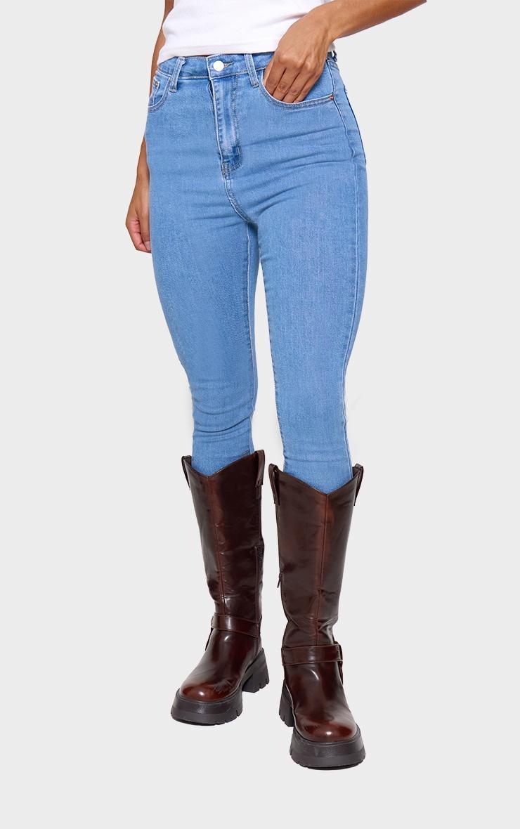 L30 Light Wash 5 Pocket Skinny Jeans Product Image