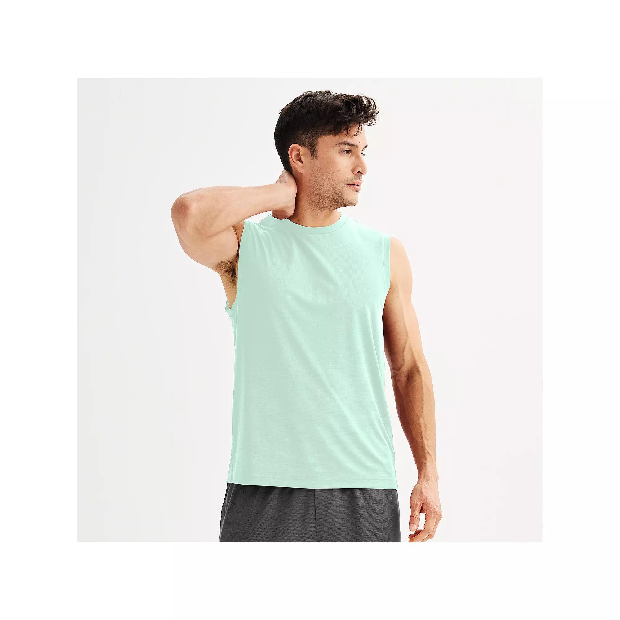 Men's Tek Gear Dry Tek Muscle Tank, Size: XS, Serene Green Product Image