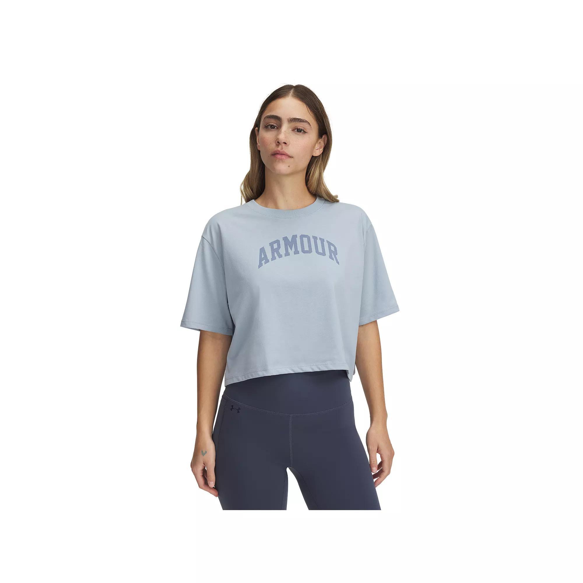 Women's Under Armour Rival 96 Short Sleeve Top, Size: Large, Harbor Blue Product Image
