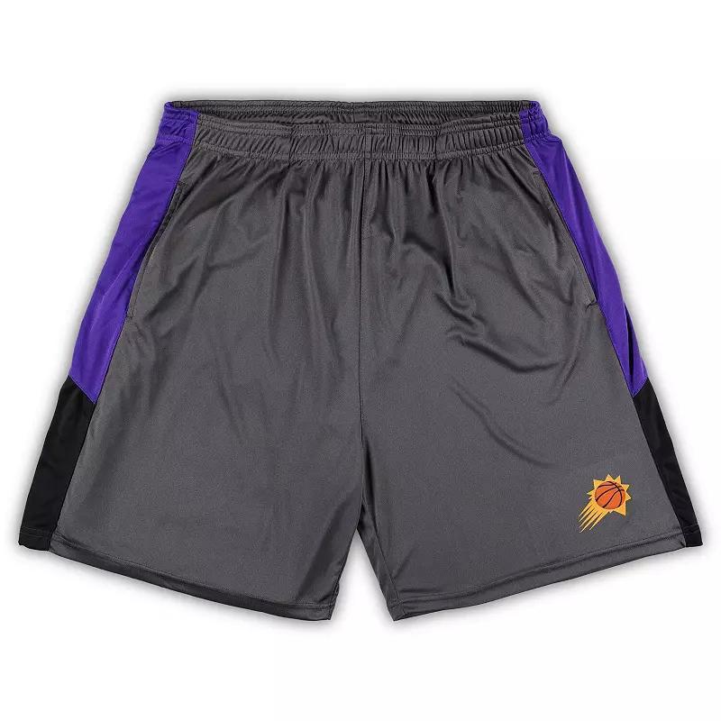 Mens Fanatics Branded Gray Phoenix Suns Big & Tall Shorts Product Image