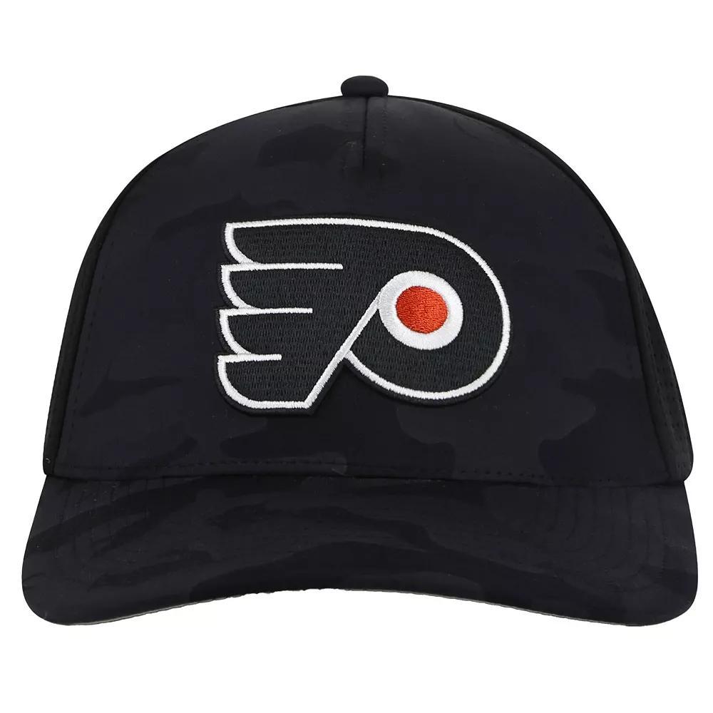 Men's American Needle  Black Philadelphia Flyers Valin Camo Super Tech Vented Adjustable Hat, Fly Black Product Image