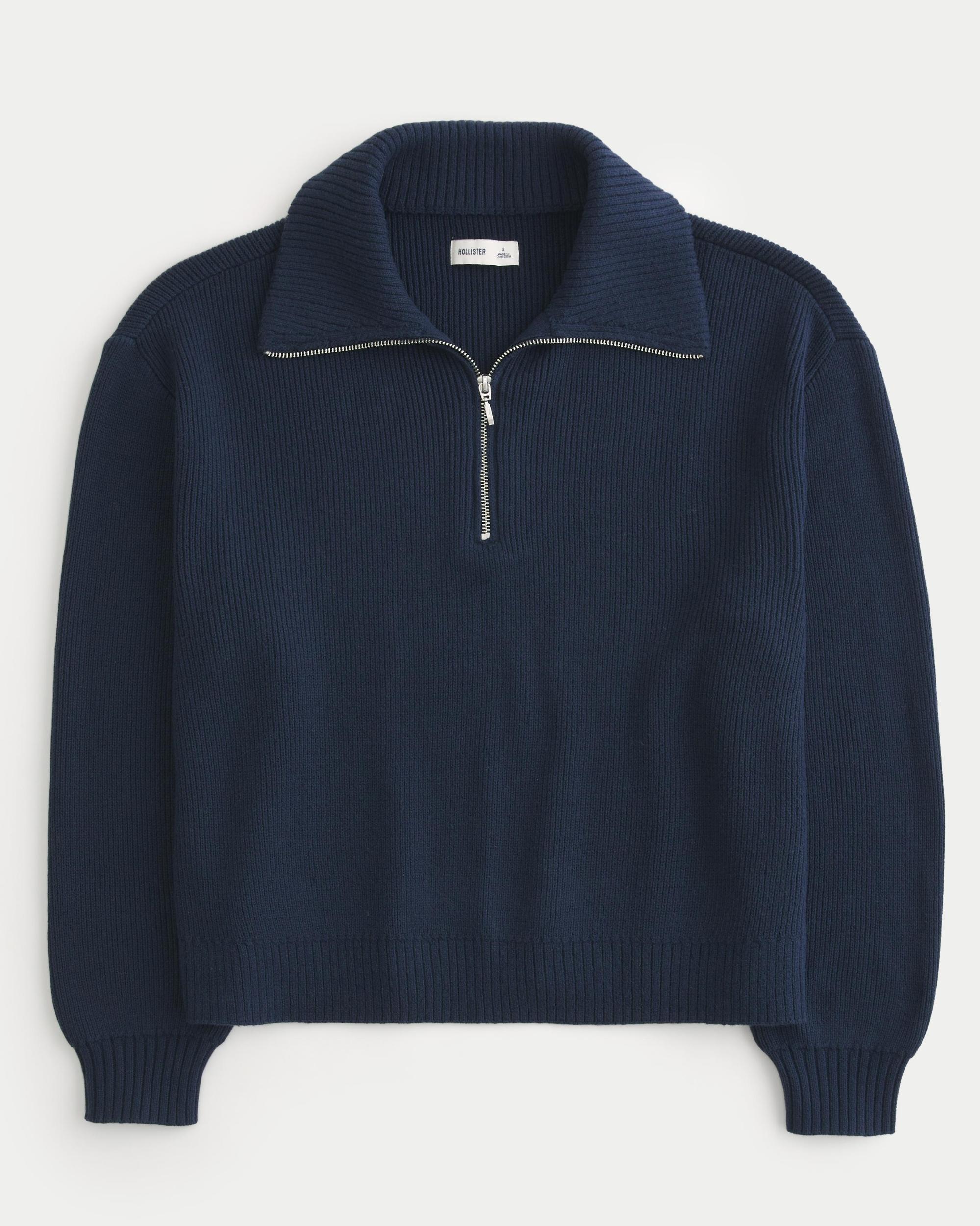 Oversized Half-Zip Sweater Product Image