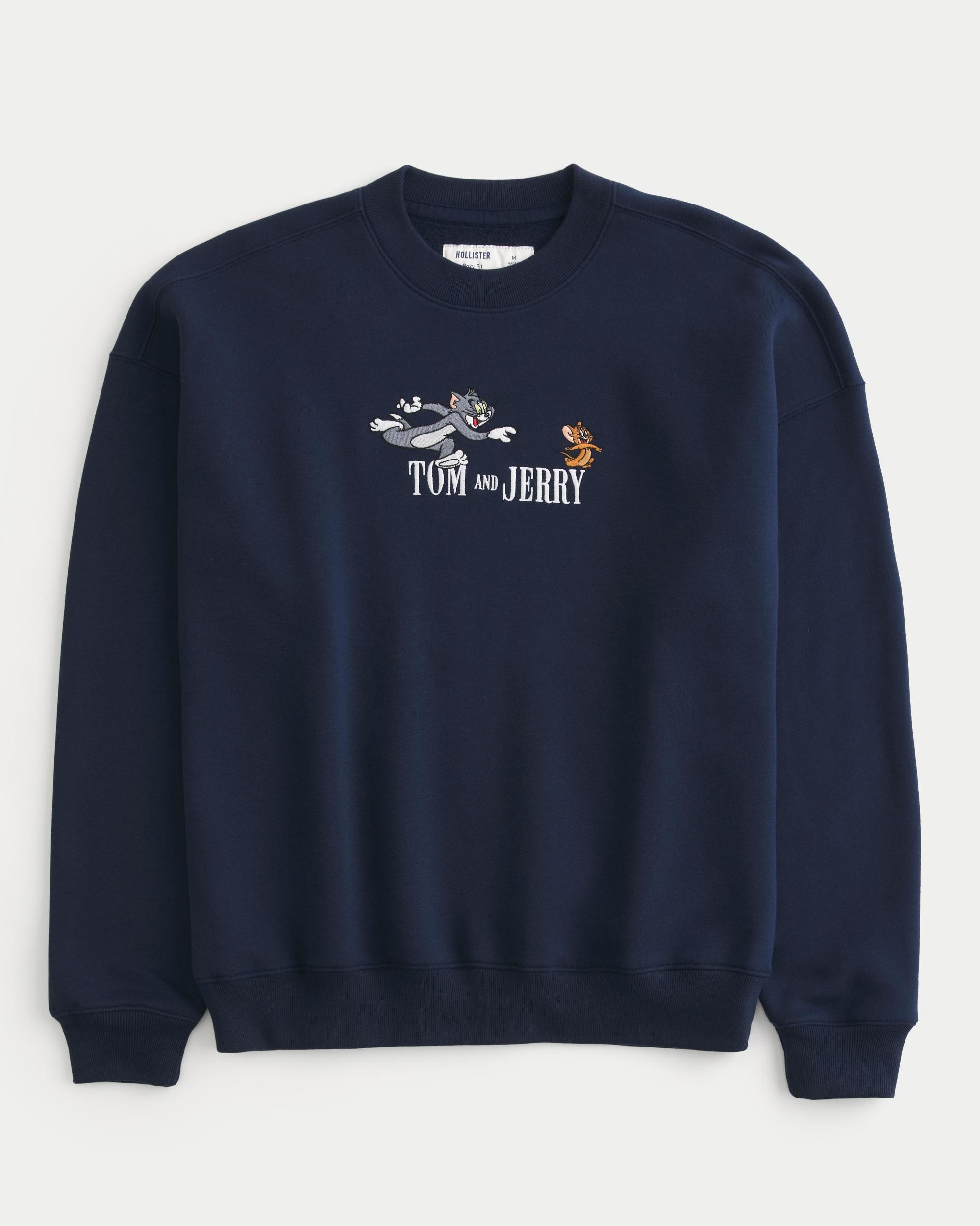 Boxy Mickey Mouse Graphic Sweatshirt Product Image