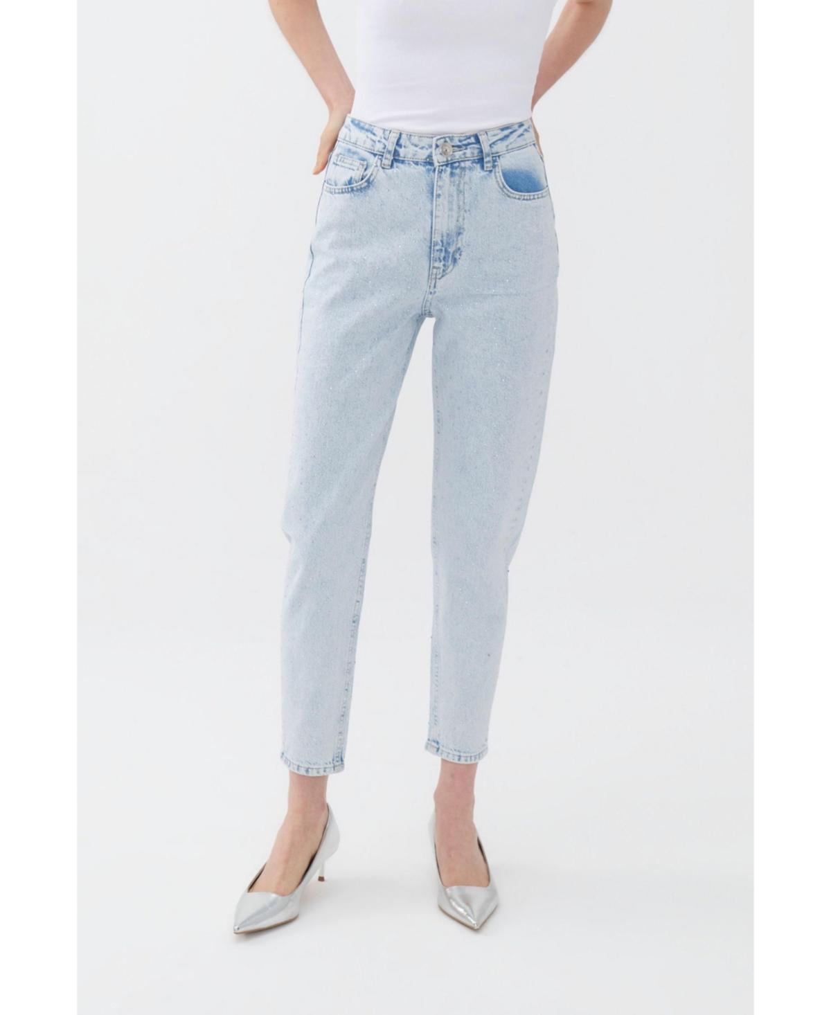 Nocturne Womens High-Waisted Jeans Product Image