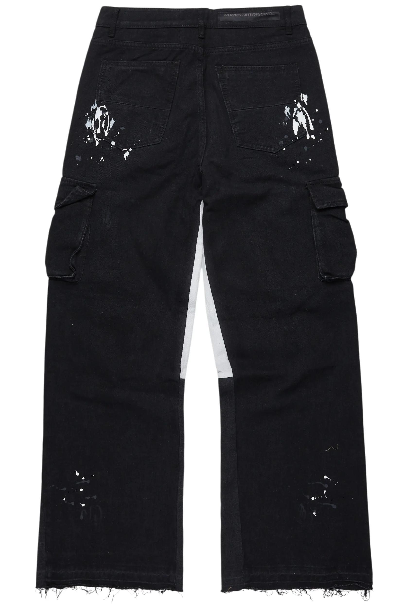Dubaku Black Baggy Fit Jean Male Product Image
