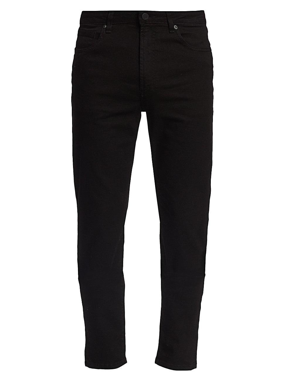 Monfrere Brando Slim Straight Jeans in Noir Product Image