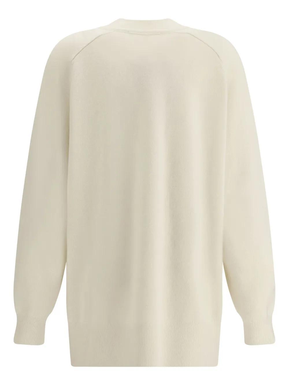 EXTREME CASHMERE 385 Cardigan In White Product Image
