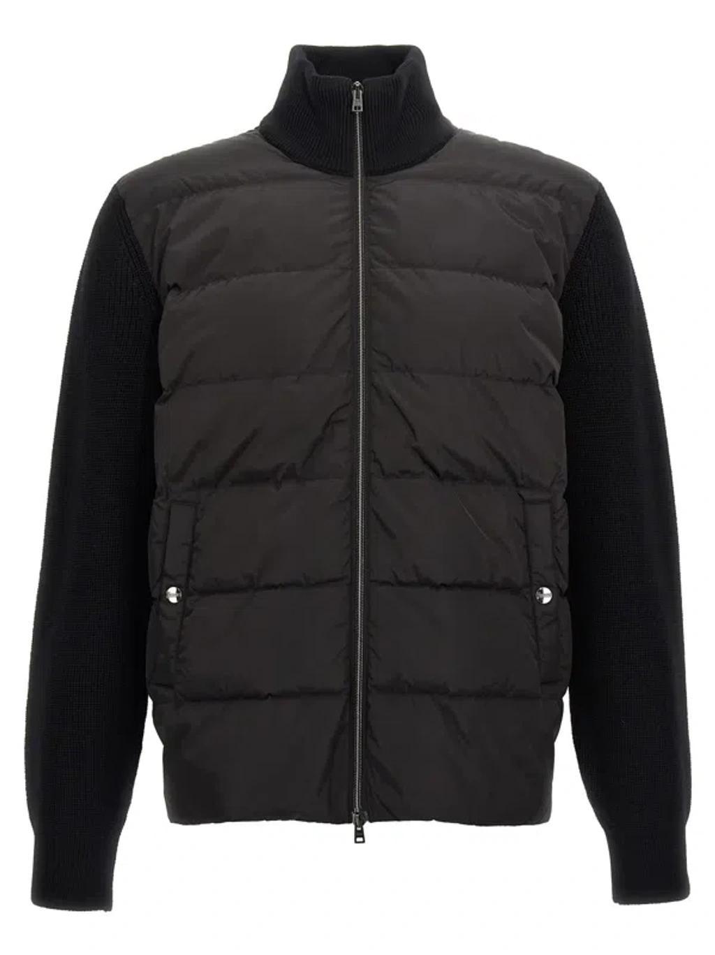 HERNO Down Cardigan In Black Product Image