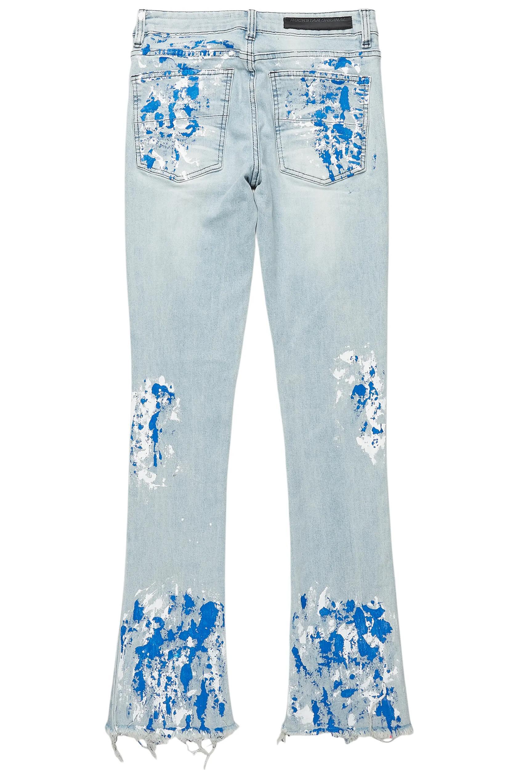 Kodak Blue Painter Stacked Flare Jean Male Product Image