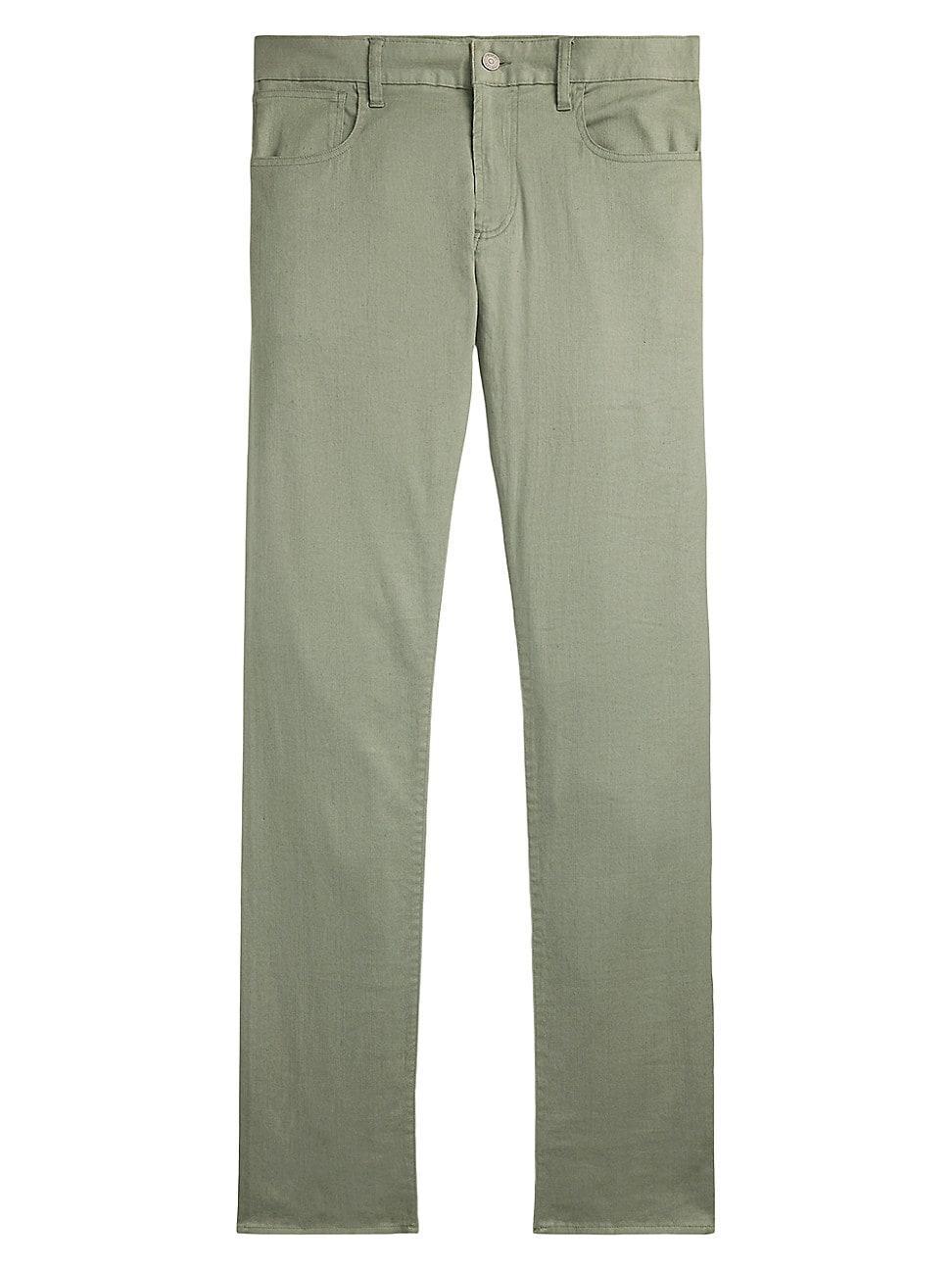 Mens Slim-Fit Stretch Linen-Cotton Jeans Product Image