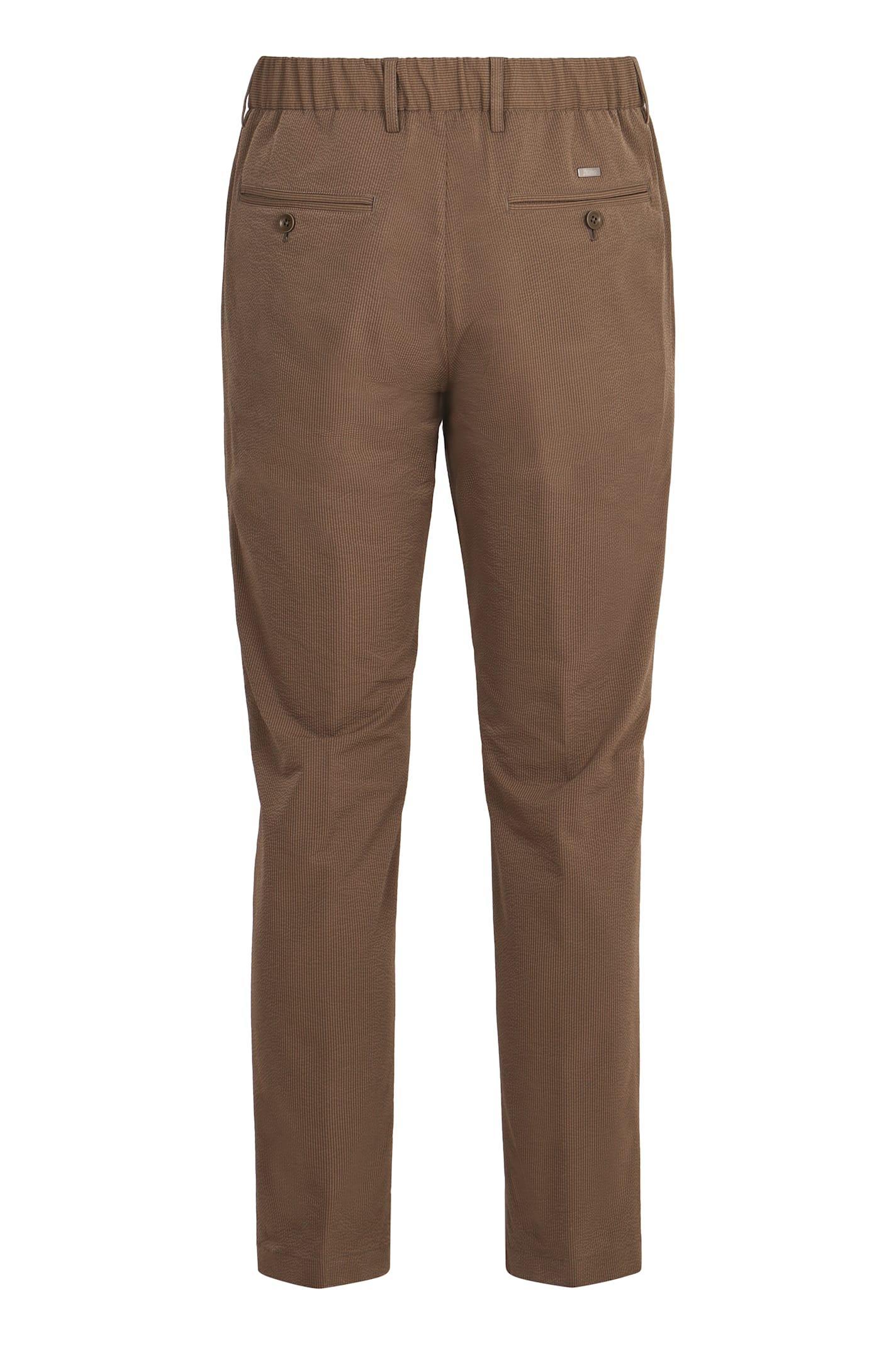 HERNO Ribbed Pants In Green Product Image