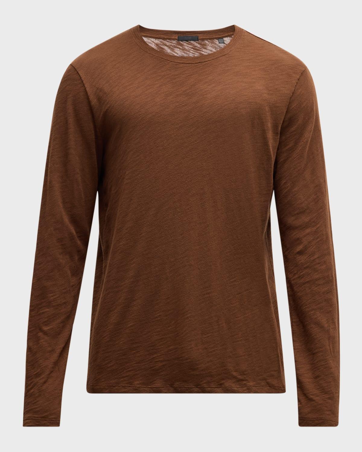 Mens Distressed Long Sleeve T-Shirt Product Image