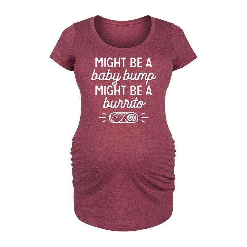 Maternity Might Be A Baby Bump Burrito Graphic Tee, Womens Product Image