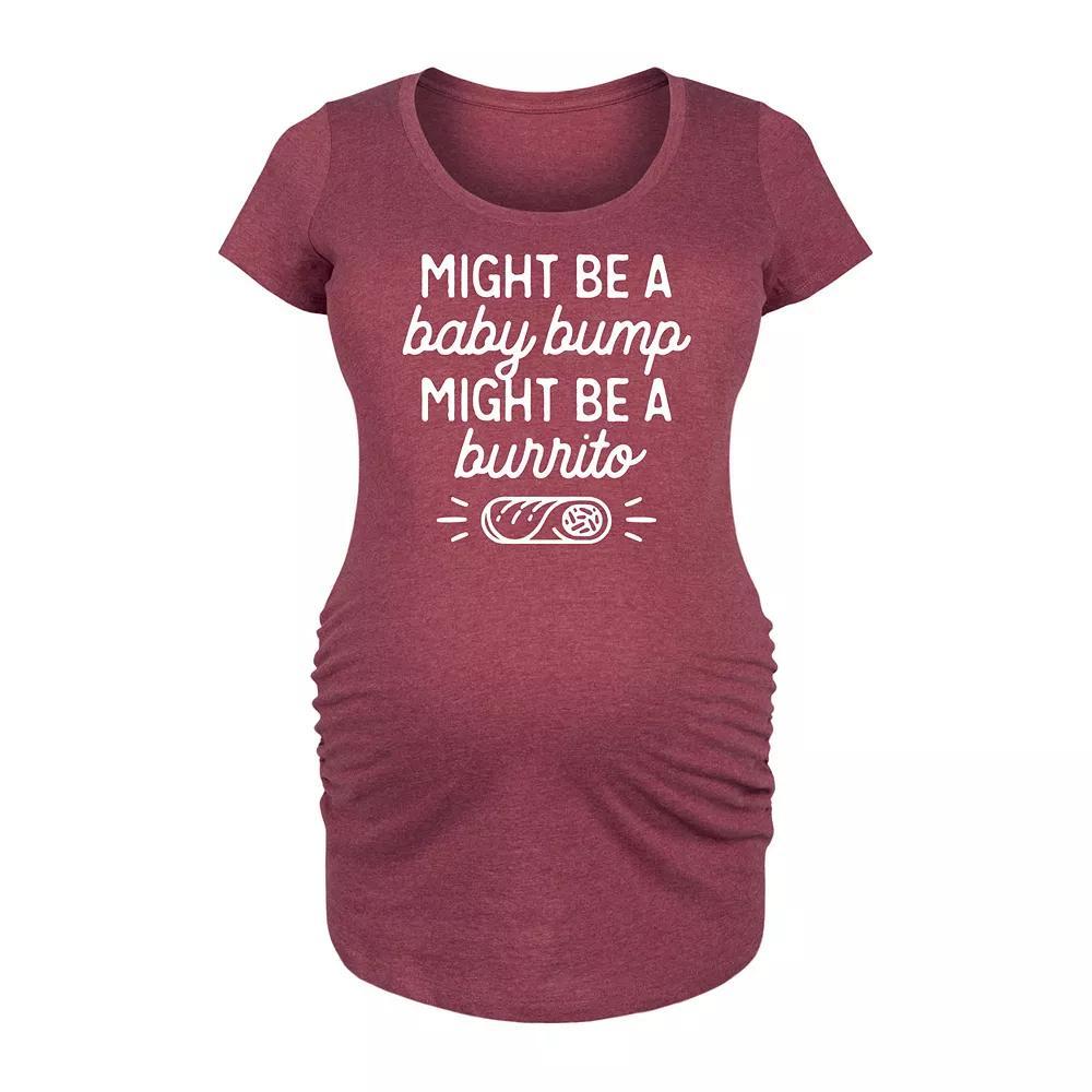 Maternity Might Be A Baby Bump Burrito Graphic Tee, Womens Product Image