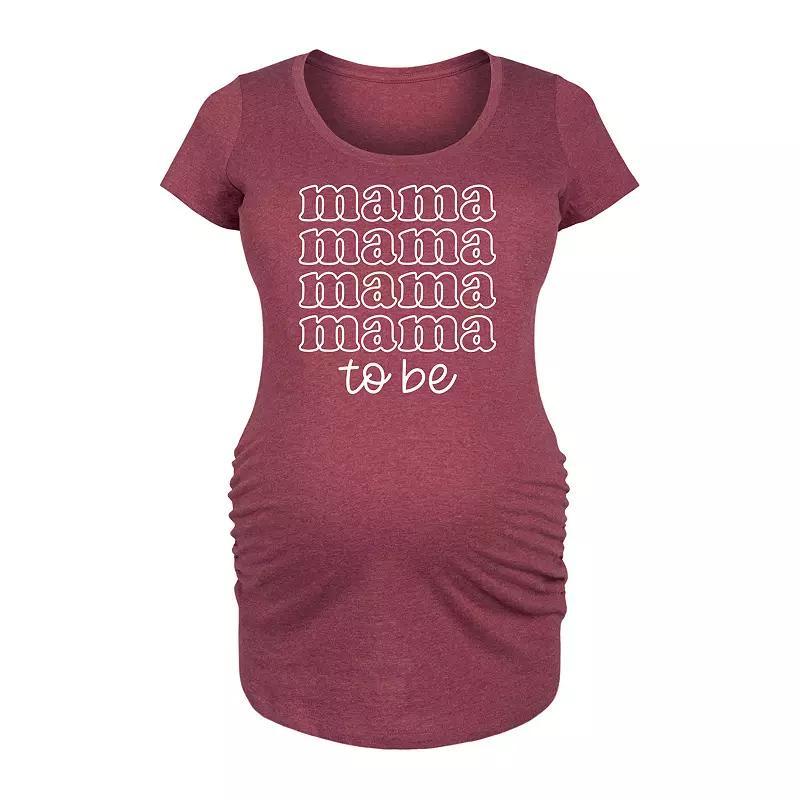 Maternity Red White And Groovy Graphic Tee, Womens Product Image
